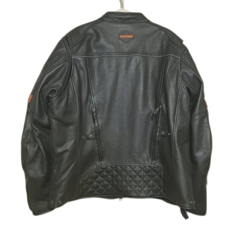Harley-Davidson Vanocker Waterproof H-D Triple Vent System Leather Jacket (2XL) - Picture 13 of 13